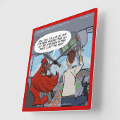 Funny Kardinaal Jet Pilot Wall klok (Hoek)