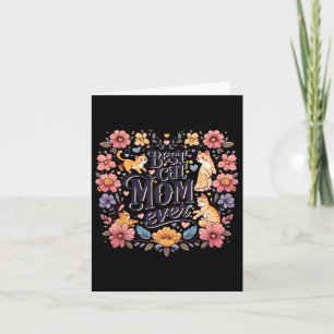 Funny kat grafisch vrouwen moeder kat kitten beste kaart