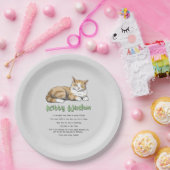 Funny Kat Wisdom Papieren Bordje (Feest)