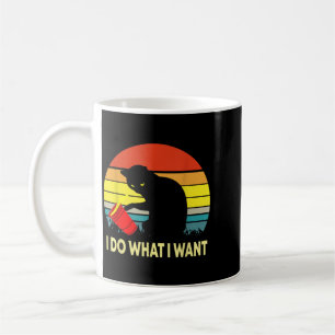 Funny Kattencadeau Vintage Zonsondergang Ik Doe Wa Koffiemok