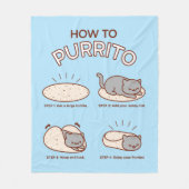 Funny Kawaii "Comment Purrito", une couverture en  (Devant)