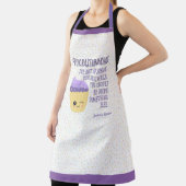 Funny Kawaii Cupcake Sprinkles Procrastibaking Schort (Insitu)