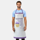 Funny Kawaii Cupcake Sprinkles Procrastibaking Schort (Gedragen)