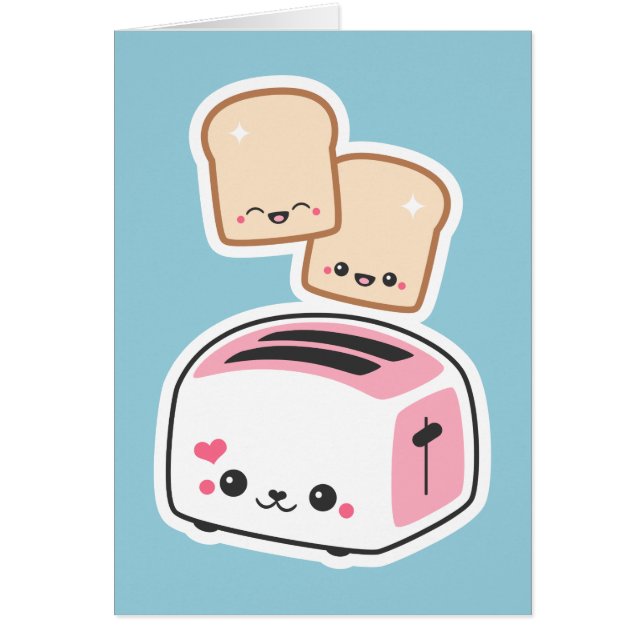 Funny Kawaii Pink Toaster (Voorkant)