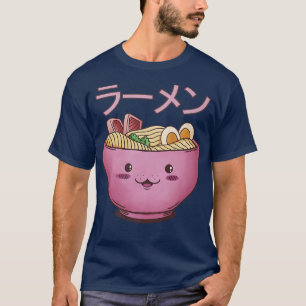 Funny Kawaii Ramen Bowl Kawaii Anime Japanse roem T-shirt