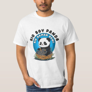 Funny Kawaii Ramen Panda T-shirt