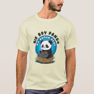 Funny Kawaii Ramen Panda T-shirt