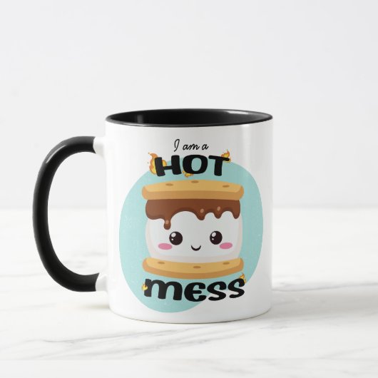 Funny Kawaii S'mores Hot Mess Mok (Links)