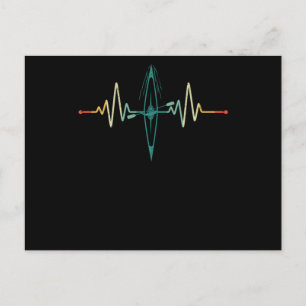 Funny kayak minnaar  kanoe-boe briefkaart