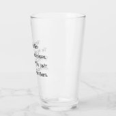 Funny Kayakers Bootie Beer Poem Pint Verre (Gauche)