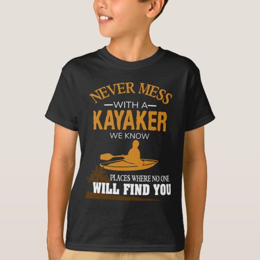 Funny Kayaking Gift Kayak Shirt Water Sport Paddle (Voorkant)