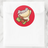 Funny Kebab Cartoon Design Sticker (Tas)
