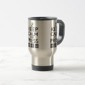 Funny Keep Calm en Press Control Alt and Delete Reisbeker (Voorkant rechts)