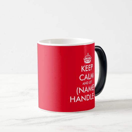 Funny Keep Calm kleurveranderende morphing-mok Magische Mok (Voorkant rechts)