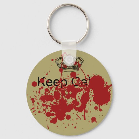 Funny Keep Calm Sleutelhanger (Voorkant)