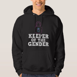 Funny Keeper Of The Gender Gift Cute Baby Reveal M Hoodie