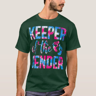 Funny Keeper van de Gender Tie Dye Gender onthulli T-shirt