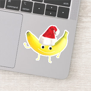 Funny Kerstbanana Sticker