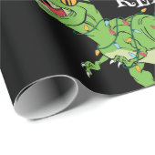 Funny kerstboom Rex Dinosaur Cadeaupapier (Rol Hoek)