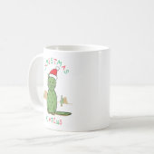 Funny "kerstcatcus" Cactus Drawing Koffiemok (Voorkant links)
