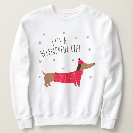 Funny Kerstdachshund Trui (Design voorkant)