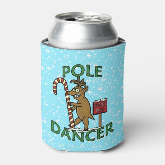 Funny Kerstdaner Reindeer Pun Blikjeskoeler (Blikje Voorkant)