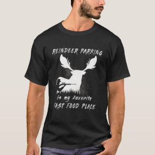 Funny Kerstdeer Hunting, rendierjager Fas T-shirt