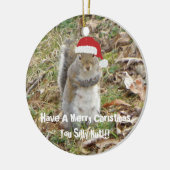 Funny Kersteekhoorn Ornament (Links)