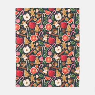 Funny Kerstfeest Fleece Blanket