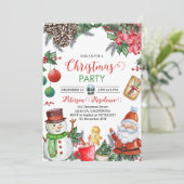Funny kerstfeest kaart (Staand voorkant)