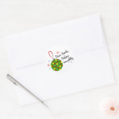 Funny Kerstfeestdag - Define Naughty Ronde Sticker (Envelop)