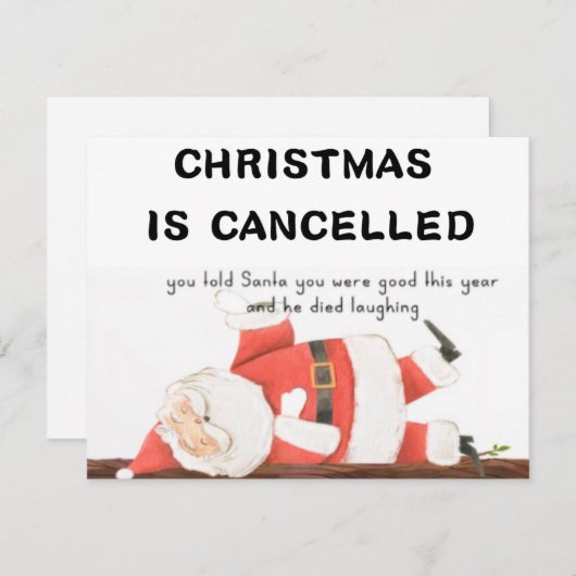 Funny kerstkaart (Voorkant / Achterkant)