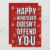 Funny kerstkaart kaart (Voorkant / Achterkant)