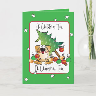 Funny kerstkaart voor Hondenliefhebber Kaart