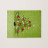 Funny Kerstkat Lover Legpuzzel (Horizontaal)