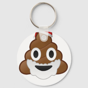 Funny Kerstkerstkerstkerstkerstkerstman Poop Emoji Sleutelhanger