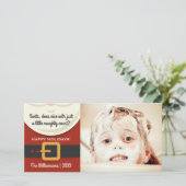 Funny Kerstkerstkerstkerstkerstman Naughty & Mooie Feestdagenkaart (Staand voorkant)