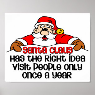 Funny Kerstkerstkerstkerstkerstmis Bezoek Bah Humb Poster