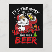 Funny Kerstkerstkerstkerstman Drink Beer Wonderfu Informatiekaartje (Achterkant)