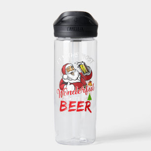 Funny Kerstkerstkerstkerstman Drink Beer Wonderfu Waterfles