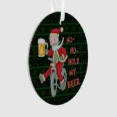 Funny kerstkerstkerstkerstman houdt mijn Humor vas Ornament (voorkant)