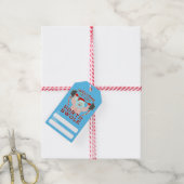 Funny Kerstkerstkerstkerstman met getitreerde muis Cadeaulabel (Met Touw)