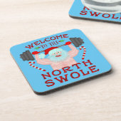 Funny Kerstkerstkerstkerstman met getitreerde muis Drankjes Onderzetter (Linkerzijde)