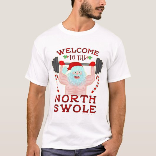Funny Kerstkerstkerstkerstman met getitreerde muis T-shirt (Voorkant)