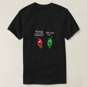 Funny Kerstlampjes T-shirt (Design voorkant)