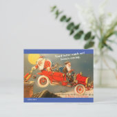 Funny  kerstman 1910 briefkaart (Staand voorkant)