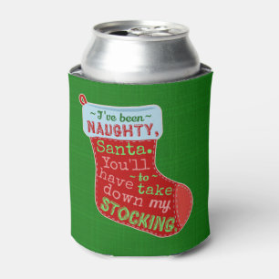 Funny Kerstman Naughty Santa Claus Stocking Joke Blikjeskoeler
