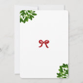 Funny Kerstmis Baby shower Mistletoe Kaart (Achterkant)