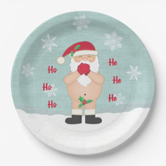 Funny Kerstmis Cute Custom Naughty Santa Papieren Bordje