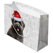 Funny Kerstmis Dog Bouvier Lover Holiday Groot Cadeauzakje (Achterkant Gekanteld)